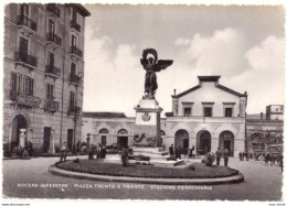 1951 NOCERA INFERIORE 2 - PIAZZA TRENTO E TRIESTE  E STAZIONE (SALERNO) - Salerno