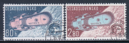 Czechoslovakia 1963 Mi# 1413-1414 Used - Vostok 5 And Vostok 6 / Space - Europe