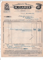 12-M.Clapier..Spécialités Du Rouergue..Champignons Secs, Confitures, Miel... Villefranche-de-Rouergue...(Aveyron)...1935 - Lebensmittel