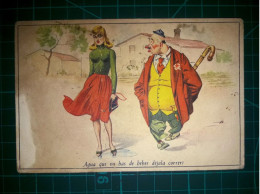 ARGENTINE, Carte Postale Vintage, Illustration Amusante Avec Des Caricatures Drôles Et Hilarantes. Comédie, Humour.. - Humour