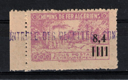 Algérie Colonies Françaises Colis Postaux N°138 BdF ** / MNH  Scan Recto / Verso - Parcel Post