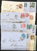  15/ - TRES BELLE COLLECTION DE LETTRES CLASSIQUE - FRANCE - ITALIE (italia) 1849 / 1900 Rare  - Verzamelingen