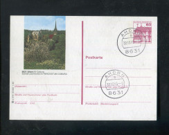 "BUNDESREPUBLIK DEUTSCHLAND" 1985, Bildpostkarte Mit Bildgleichem Stempel Ex "AHORN" (A1117) - Postales Ilustrados - Usados