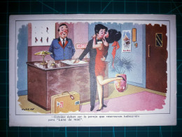 ARGENTINE, Carte Postale Vintage, Illustration Amusante Avec Des Caricatures Drôles Et Hilarantes. Comédie, Humour.. - Humor