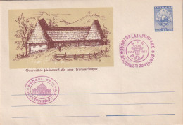 A24627 -  PEASANT HOUSE BRAN -BRASOV ZONE  1961 VERY RARE! COVER STATIONERY ENTIER POSTAL UNUSED ROMANIA - Entiers Postaux