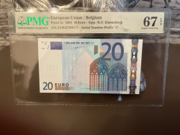 20 Euro Belgium PMG 67 T002 - 10 Euro