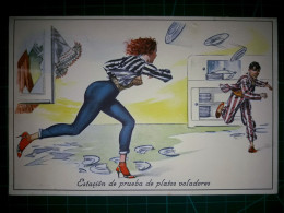 ARGENTINE, Carte Postale Vintage, Illustration Amusante Avec Des Caricatures Drôles Et Hilarantes. Comédie, Humour.. - Humour