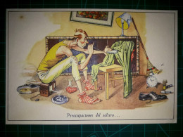 ARGENTINE, Carte Postale Vintage, Illustration Amusante Avec Des Caricatures Drôles Et Hilarantes. Comédie, Humour.. - Humour