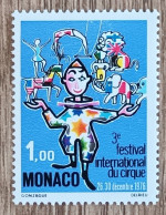 Monaco - YT N°1078 - 3e Festival International Du Cirque De Monte Carlo - 1976 - Neuf - Neufs