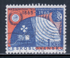 Czechoslovakia 1965 Mi# 1559 Used - Cent. Of The ITU / Space - Usati