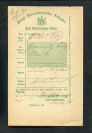 "WUERTTEMBERG" 1893, Postschein Handschriftlich "Eutingen" (A1124) - Storia Postale