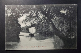 Sri Lanka - Ceylon -  Sri Lanka River Scene With Padda Barge In Full Sail - Bateau - Non Used Card - Sri Lanka (Ceylon)