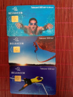 Sport 3 Phonecards 500 BEF Belgium Used - Mit Chip