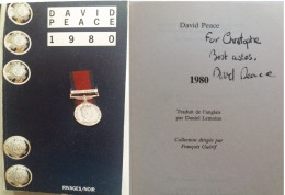 C1 David PEACE 1980 Envoi DEDICACE Signed Quatuor Du Yorkshire PORT INCLUS FRANCE - Signierte Bücher