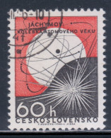 Czechoslovakia 1966 Mi# 1645 Used - Jachymov (Joachimsthal) / Atom Symbol And Sun - Atom