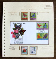 54594 Tuvalu Fdc 1985 Samoa Papillons Papillon Schmetterlinge Butterfly Butterflies Neufs ** MNH - Vlinders