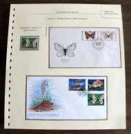 54513 Grèce Greece Fdc 1966 Tchécoslovaquie Czechoslovakia Papillons Schmetterlinge Butterfly Butterflies Neufs ** MNH - Papillons