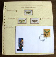 54500 Madagascar Malagasy OR Gold Stamps Fdc Tristan Da Cunha Papillons Schmetterlinge Butterfly Butterflies Neuf ** MNH - Papillons