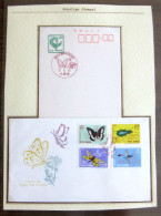 54459 Roumanie Romania Fdc 1964 Entier Stationery Japon Japan Papillons Schmetterlinge Butterfly Butterflies Neuf ** MNH - Papillons