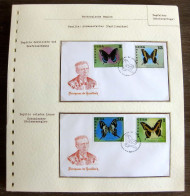 54406 Cuba Fdc 1972 Papillons Papillon Schmetterlinge Butterfly Butterflies Neufs ** MNH - Vlinders