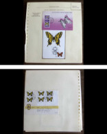 54373 2 Pages Fdc Israel Tabs Maximum Russie Russia Urss 1987 Papillons Schmetterlinge Butterfly Neufs ** MNH - Vlinders