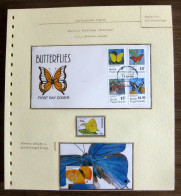 54314 Fdc Turks Virgin Barbados 1991 Papillons Papillon Schmetterlinge Butterfly Butterflies Neufs ** MNH - Vlinders