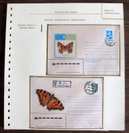 54285 Entier Stationery Russie (Russia Urss USSR) Papillons Papillon Schmetterlinge Butterfly Butterflies Neufs ** MNH - Vlinders