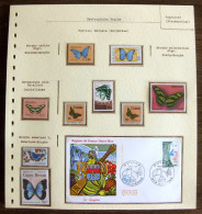 54275 Bolivie (Bolivia) Salvador Ecuador Paraguay Fdc Papillons Schmetterlinge Butterfly Butterflies Neufs ** MNH - Vlinders