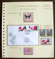 54246 Japon Japan Asia Fdc Coree Korea Papillons Papillon Schmetterlinge Butterfly Butterflies Neufs ** MNH - Vlinders