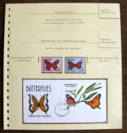 54245 Gambie Gambia Fdc Cambodge 1991 Papillons Papillon Schmetterlinge Butterfly Butterflies Neufs ** MNH - Vlinders