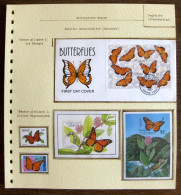 54237 Turks And Caicos Virgin Islands Antigua Fdc Papillons Papillon Schmetterlinge Butterfly Butterflies Neufs ** MNH - Vlinders