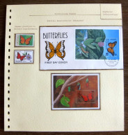 54241 Virgin Islands Grenada Maldives Fdc Papillons Papillon Schmetterlinge Butterfly Butterflies Neufs ** MNH - Vlinders