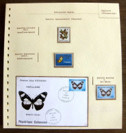 54227 Gabon Gabonnaise Rwandaise Somalia Fdc Papillons Papillon Schmetterlinge Butterfly Butterflies Neufs ** MNH - Vlinders