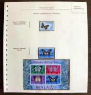 54229 Malawi Papillons Papillon Schmetterlinge Butterfly Butterflies Neufs ** MNH - Papillons