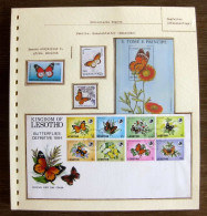 54222 Lesotho Tome Niger Fdc Bangladesh Papillons Papillon Schmetterlinge Butterfly Butterflies Neufs ** MNH - Papillons