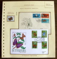 54178 Bretagne Great Britain Finland Allemagne Germany Fdc Papillons Schmetterlinge Butterfly Butterflies Neufs ** MNH - Papillons