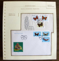 54157 Fdc Roumanie (Romania) Mongolie (Mongolia) Papillons Papillon Schmetterlinge Butterfly Butterflies Neufs ** MNH - Schmetterlinge