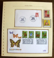 54106 France Senegal Fdc Grande Bretagne Great Britain Papillons Schmetterlinge Butterfly Butterflies Neufs ** MNH - Butterflies