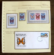 54084 Niger Fdc Gambie Gambia Papillons Papillon Schmetterlinge Butterfly Butterflies Neufs ** MNH - Papillons