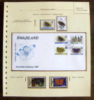 54080 Congo Tanzanie Tanzania Swaziland Lesotho Fdc Papillons Papillon Schmetterlinge Butterfly Butterflies Neufs ** MNH - Papillons