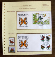 54093 Sierra Leone Lesotho Fdc Papillons Papillon Schmetterlinge Butterfly Butterflies Neufs ** MNH - Papillons