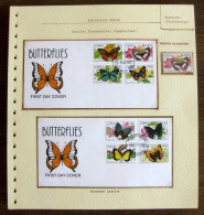 54074 Ghana Fdc Papillons Papillon Schmetterlinge Butterfly Butterflies Neufs ** MNH - Papillons