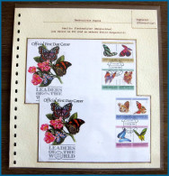 54045 Sainte-Lucie (Saint Lucia) Fdc Papillons Papillon Schmetterlinge Butterfly Butterflies Neufs ** MNH - Papillons