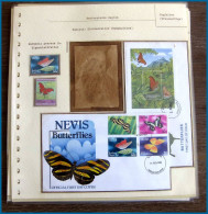 54038 Nevis Domenica Fdc Papillons Papillon Schmetterlinge Butterfly Butterflies Neufs ** MNH - Papillons
