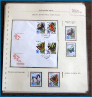 54039 Nicaragua Guyana Papillons Papillon Schmetterlinge Butterfly Butterflies Neufs ** MNH - Papillons