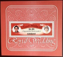 Kiribati 1981 Royal Wedding Minisheet MNH - Kiribati (1979-...)