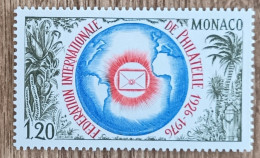 Monaco - YT N°1054 - Fondation De La Fédération Internationale De Philatélie - 1976 - Neuf - Nuevos