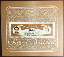 Seychelles Zil Eloigne Sesel 1981 Royal Wedding Minisheet MNH - Seychellen (1976-...)