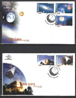 INDONESIE. N°2005-9 De 2003 Sur 2 Enveloppes 1er Jour. Système Solaire. - Sterrenkunde