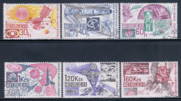 Czechoslovakia 1967 Mi# 1688-1693 Used - Space Research - Europe